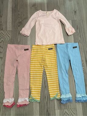 Matilda Jane Girls Ruffle Leggings Size 4T